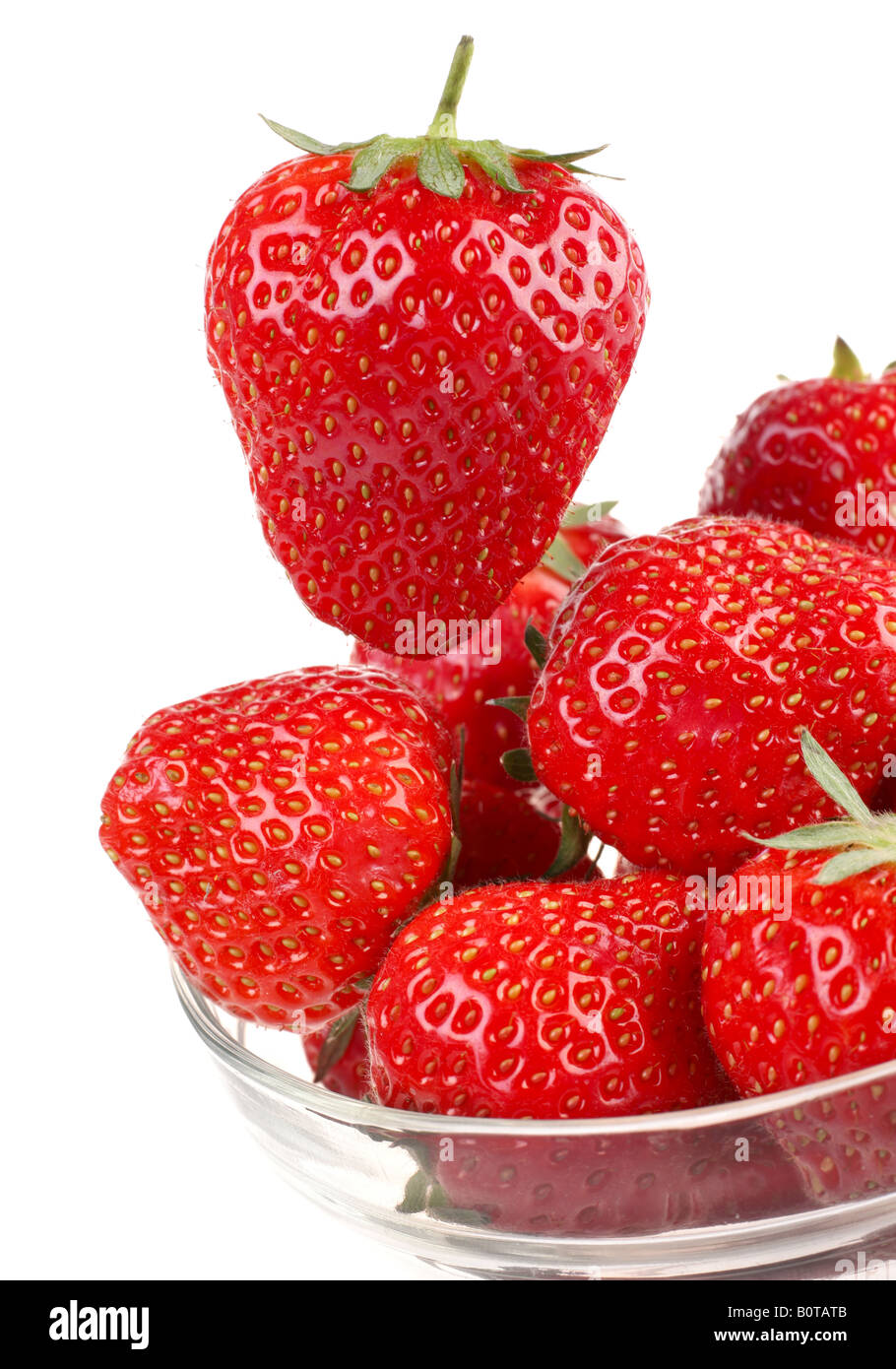 Strawberry fresh fruit isolated on white background Stock Photo - Alamy