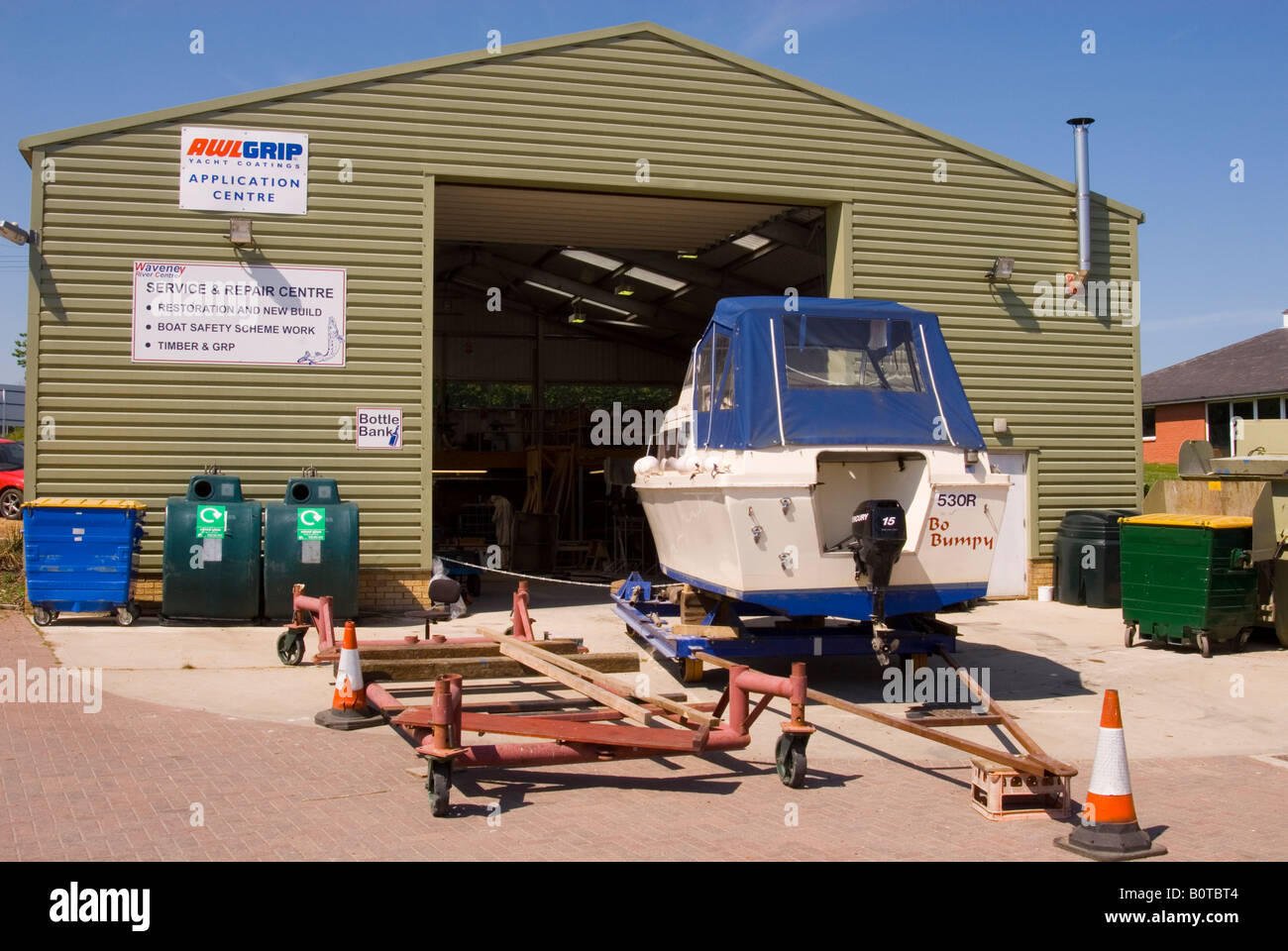 Boat Building Workshop At Waveney River Centre,Burgh St. Peter,Norfolk,Uk Stock Photo