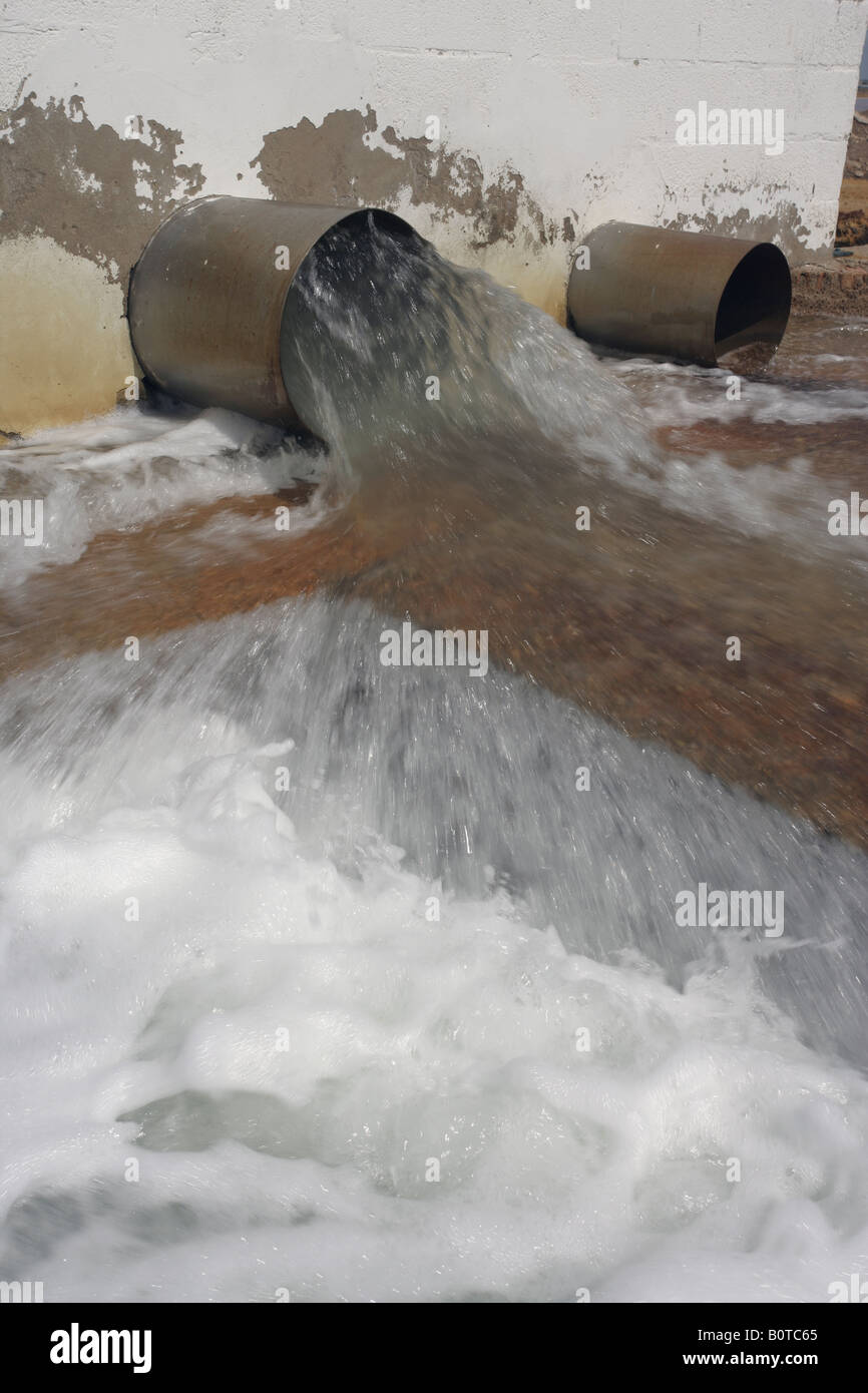 Water in saltpans Spain Stock Photo - Alamy