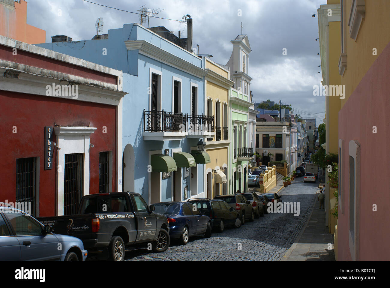 Street in Old San Juan Puerto Rico Stock Photo - Alamy