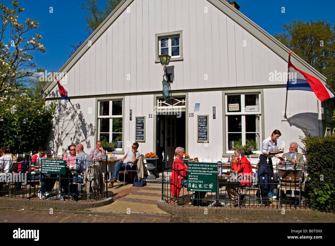 Cafe Broek in Waterland dutch North Holland Netherlands village popular  residence for merchants and seafarers from Amsterdam Stock Photo - Alamy