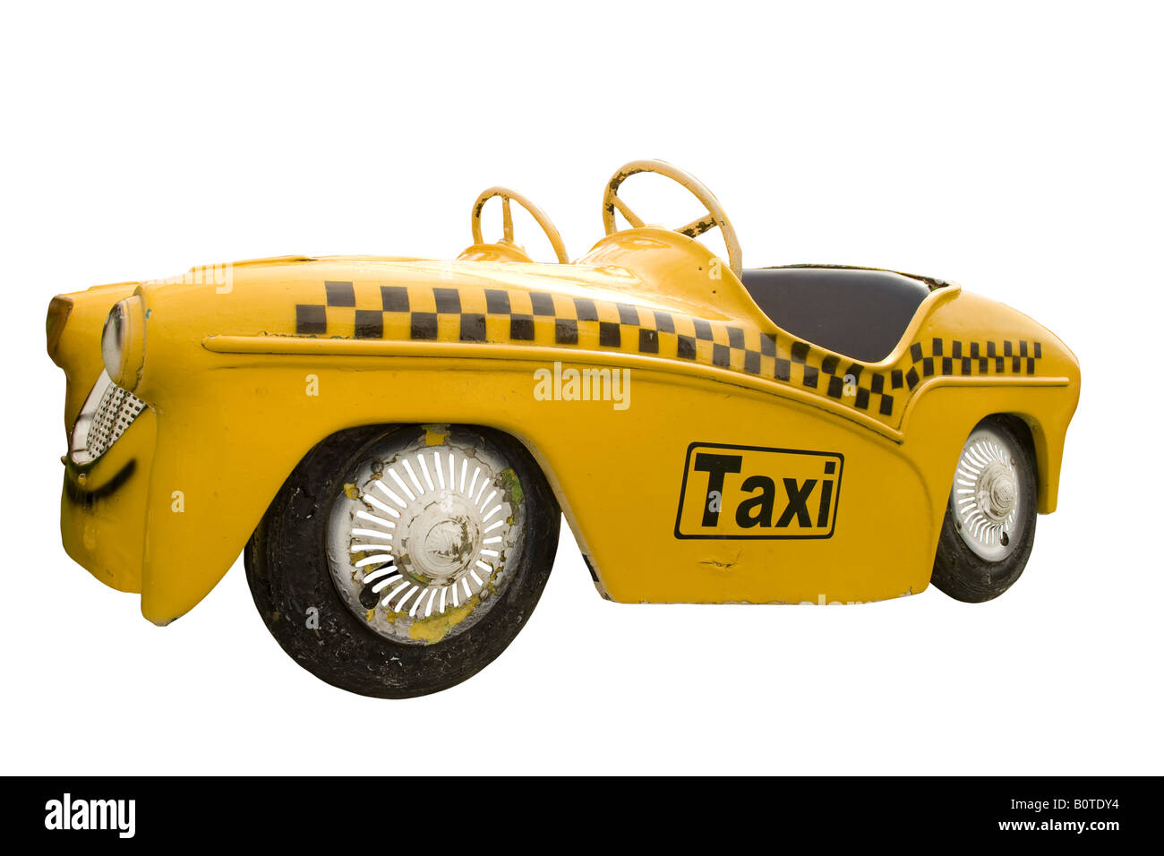 yellow taxi Stock Photo