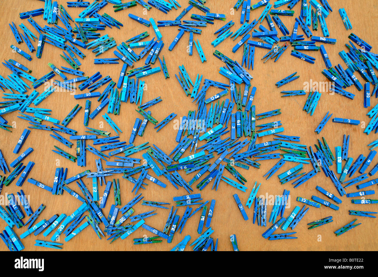 Plastic clothes pins Stock Photo Alamy