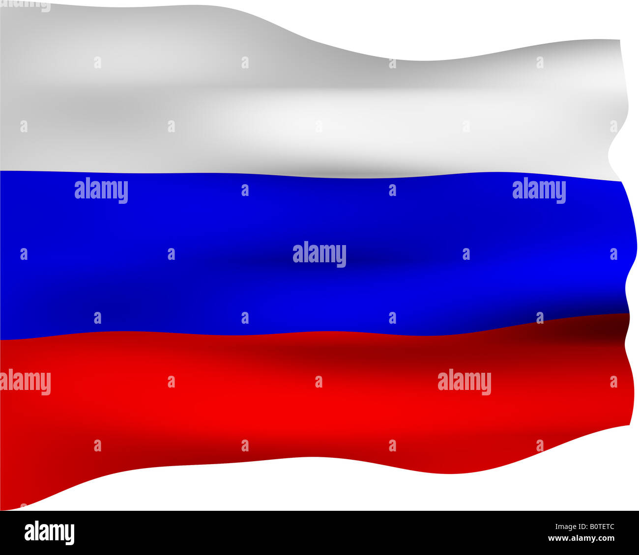 3d flag of Russia Stock Photo - Alamy