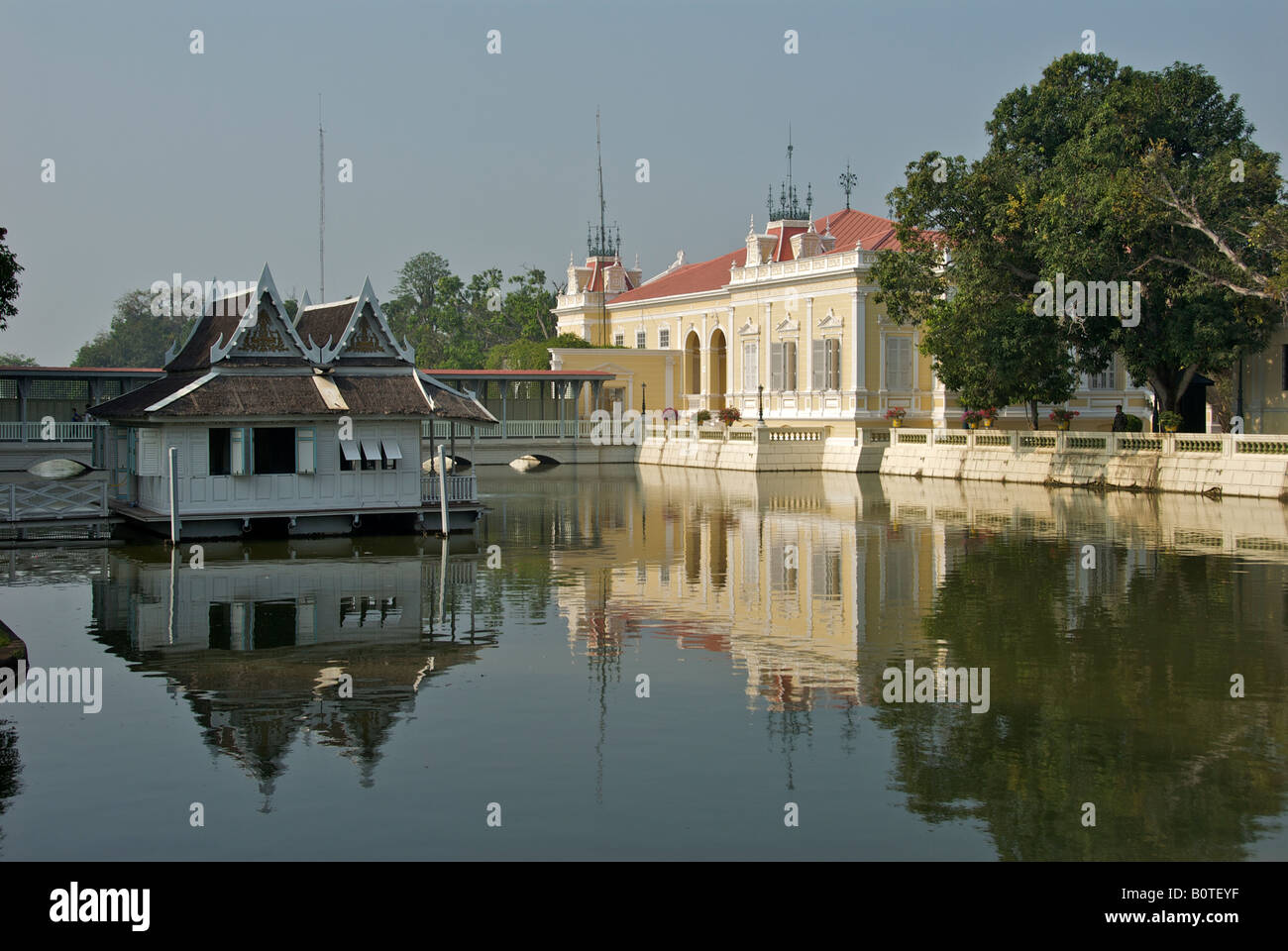 Warophat Phiman Royal Residence and Royal Floating House Bang Pa In Palace Ayuthaya Province Thailand Stock Photo