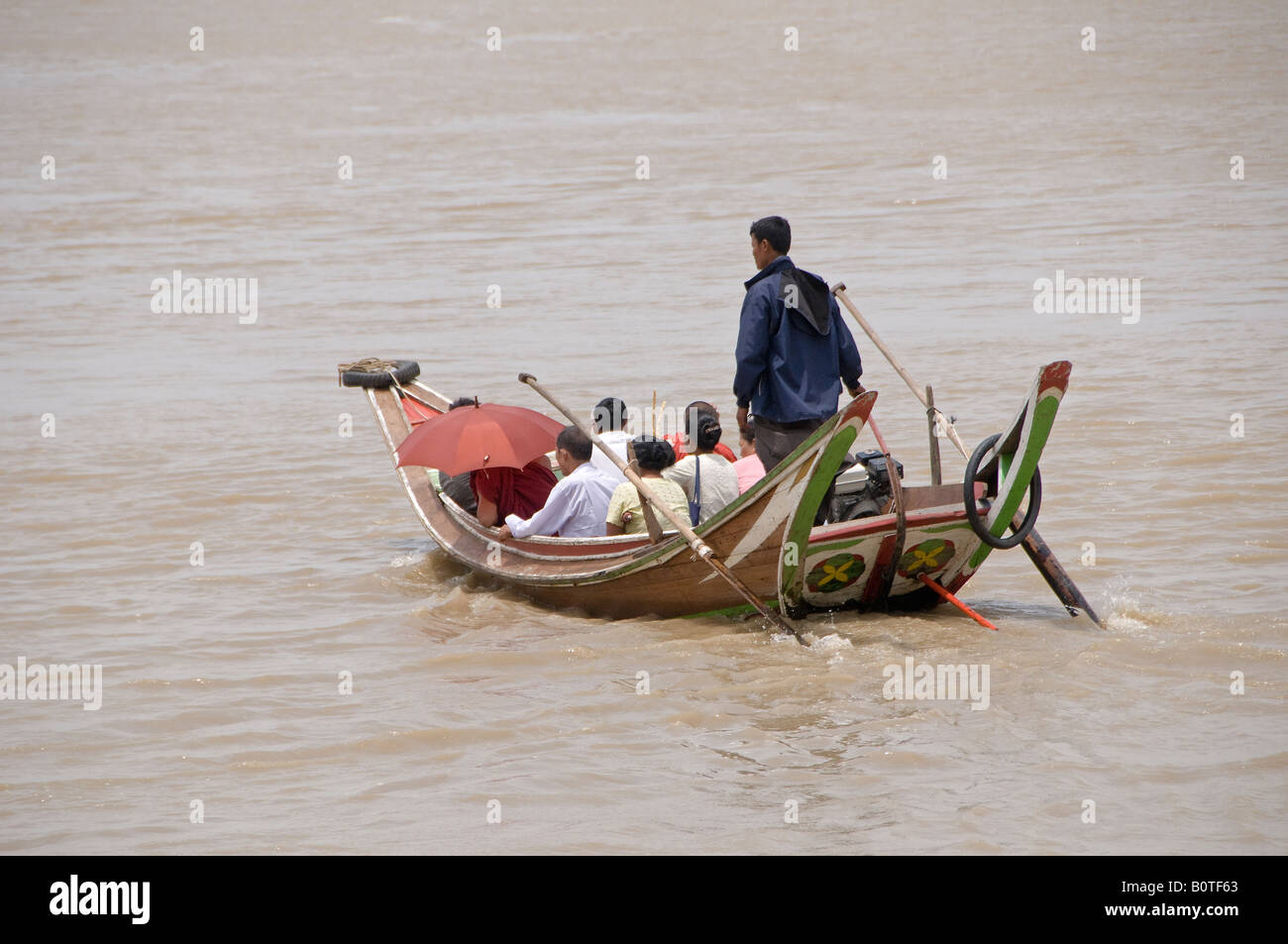 People crossing on boat the Yangon river , Myanmar Stock Photo - Alamy