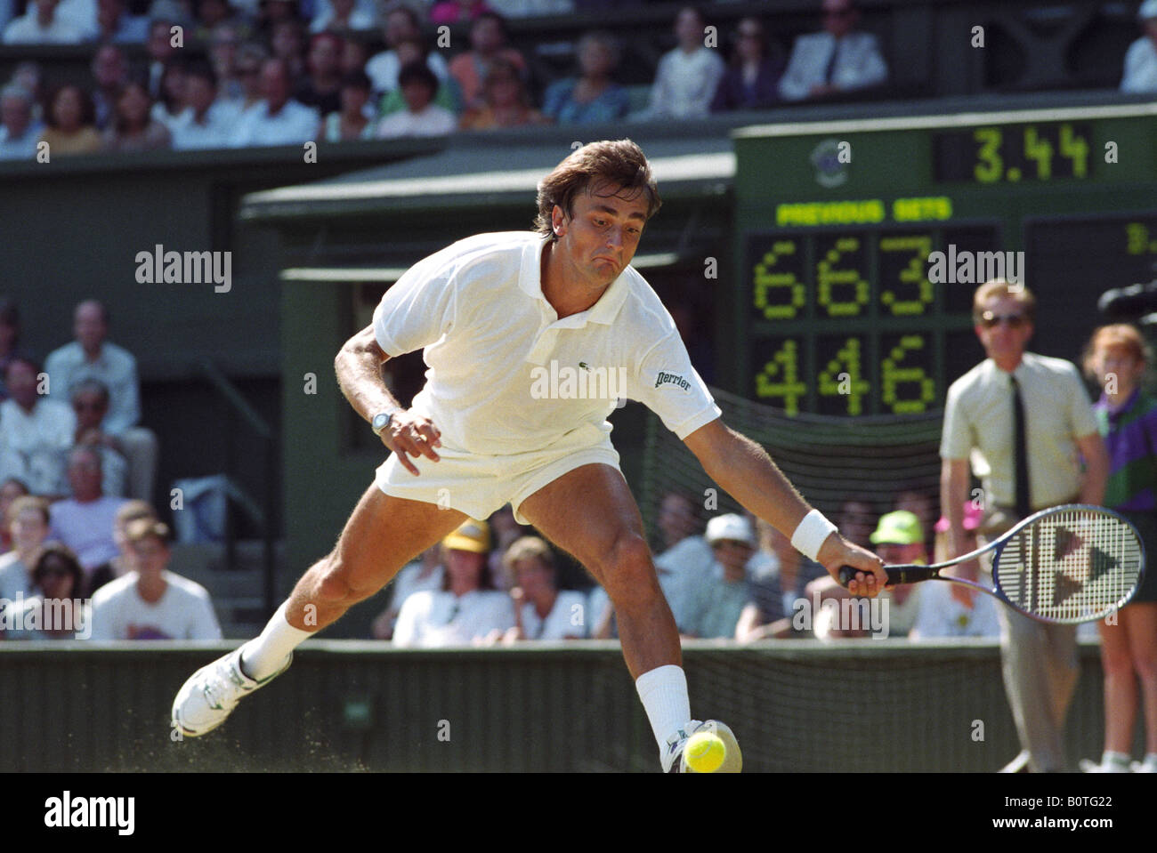 French tennis player Henri Leconte at Wimbledon 1993 Stock Photo - Alamy