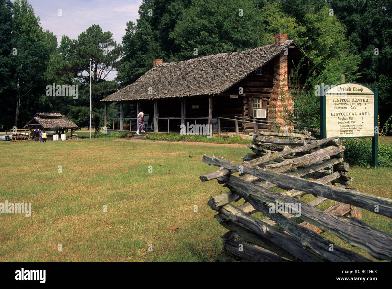 Natchez Trace Parkway, Mississippi, USA. French Camp, Mile 180.7. Louis