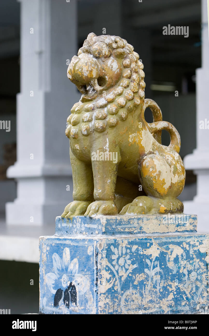 A Lion statue at Valluvar Kottam, Chennai, Tamil Nadu, India Stock