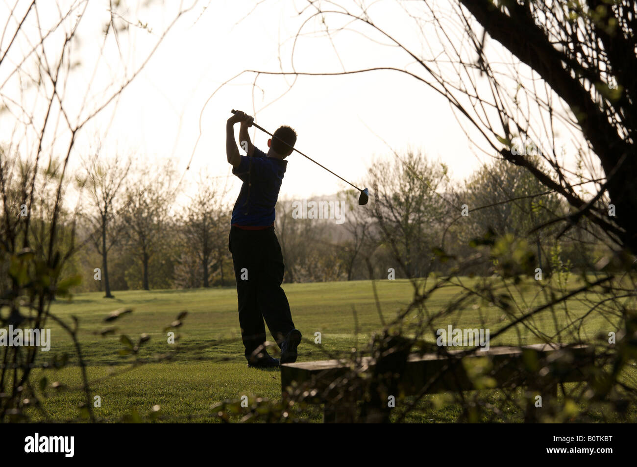 Parc Golf Club and Driving Range Coedkernew Newport Stock Photo Alamy