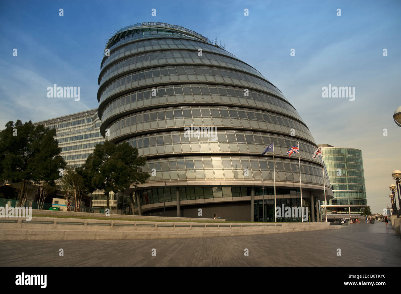 City Hall on Queens Walk in London the seat of the London Assembly Greater London Authority and the Mayor of London Designed by Stock Photo