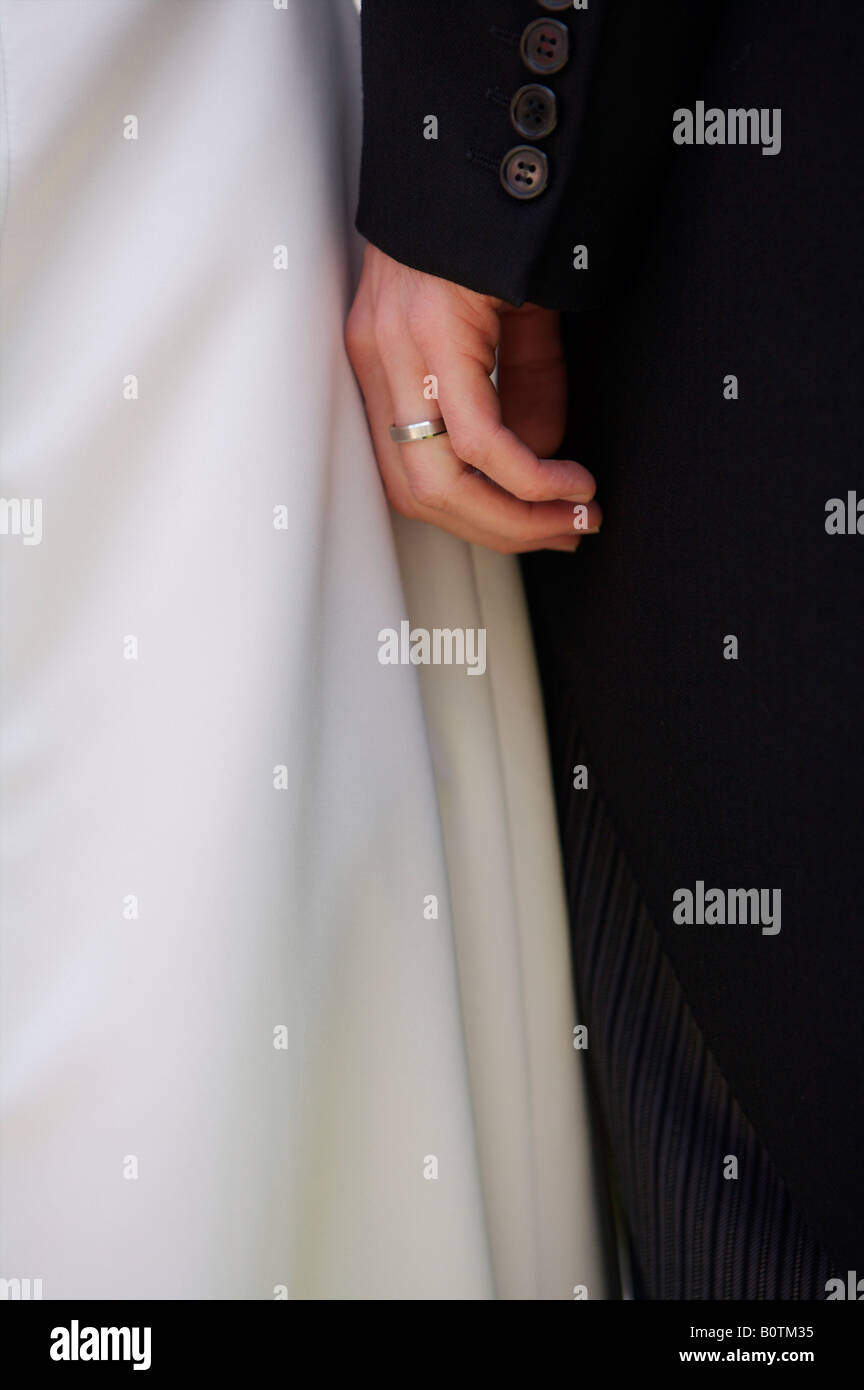 Bride and groom standing together Stock Photo - Alamy