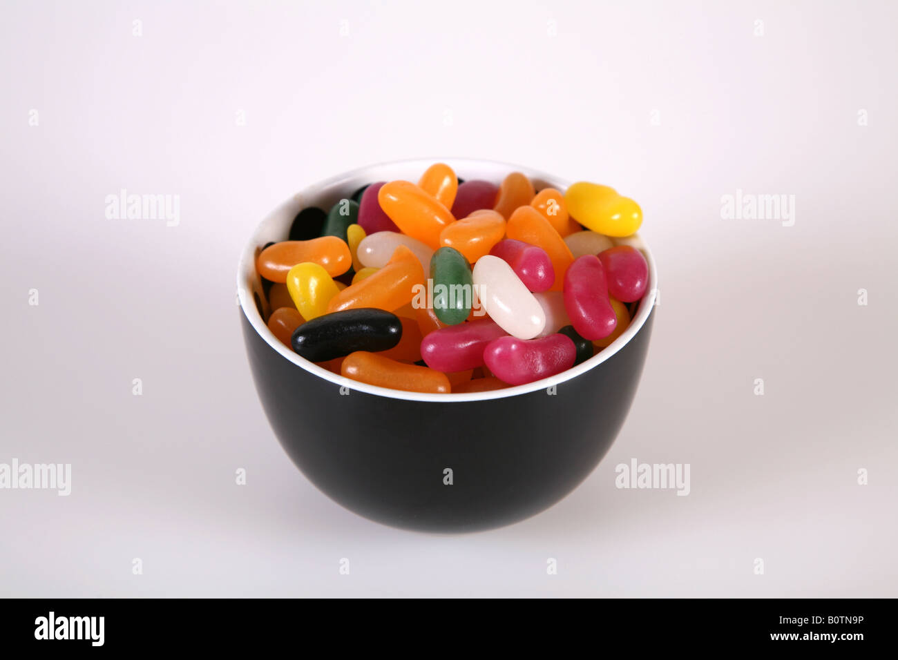 Bowl with Jelly Beans in Stock Photo Alamy