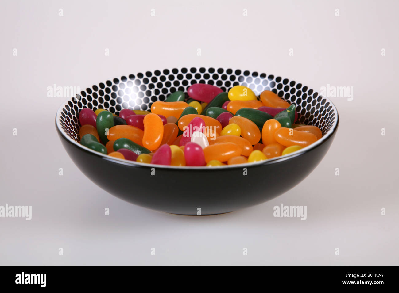Bowl with Jelly Beans in Stock Photo Alamy