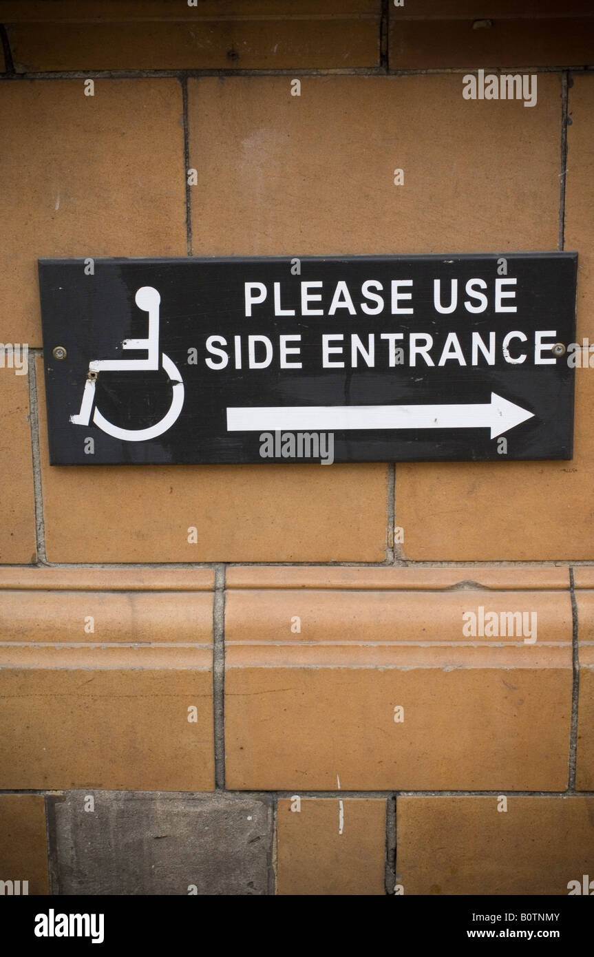disabled sign directions symbol wheelchair Stock Photo - Alamy