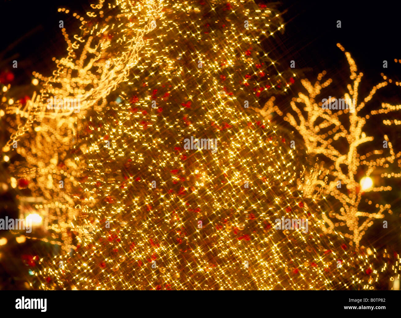 Illuminated Christmas tree, Tokyo, Japan Stock Photo - Alamy