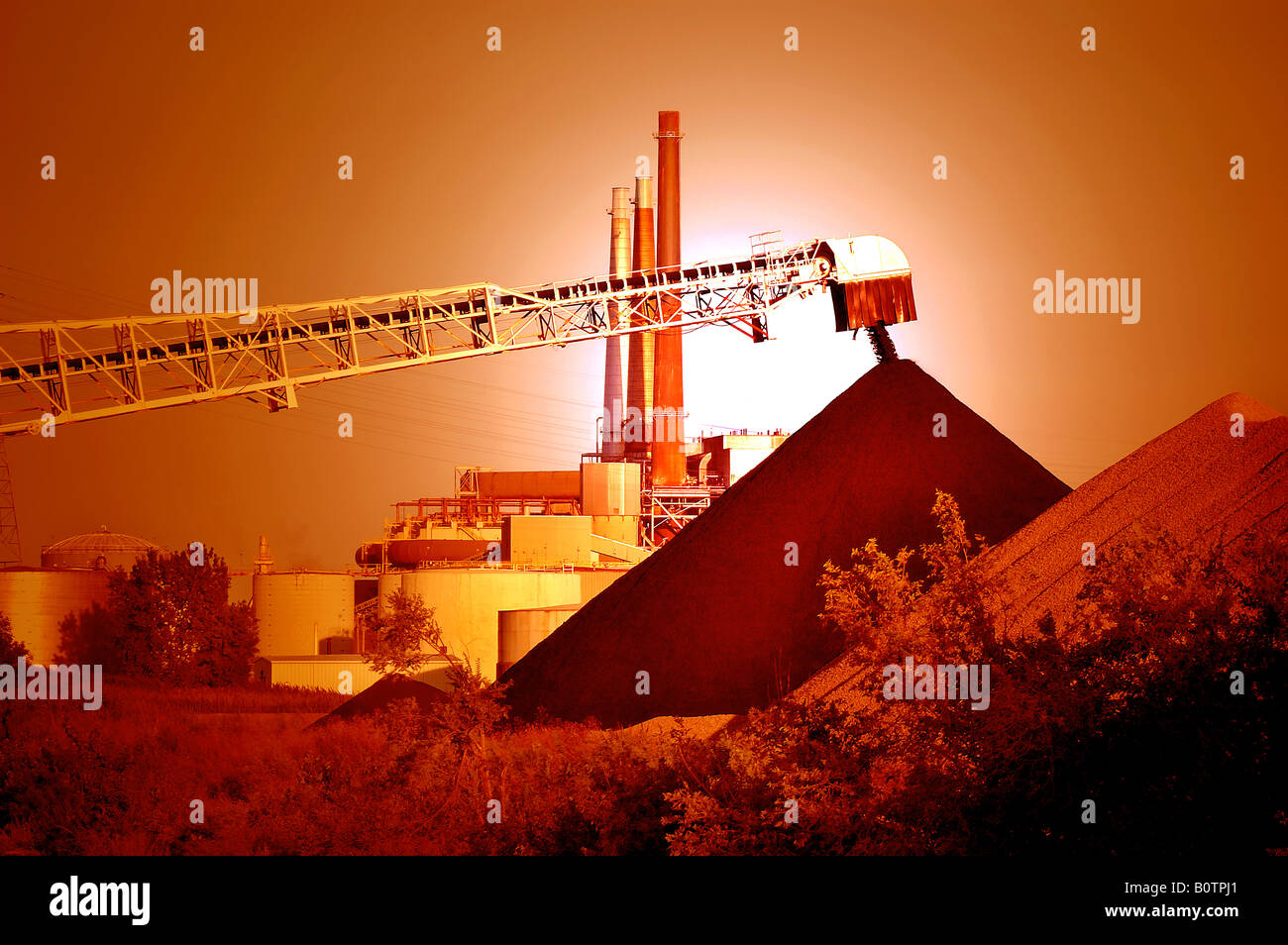 Dawning on Coal Stock Photo