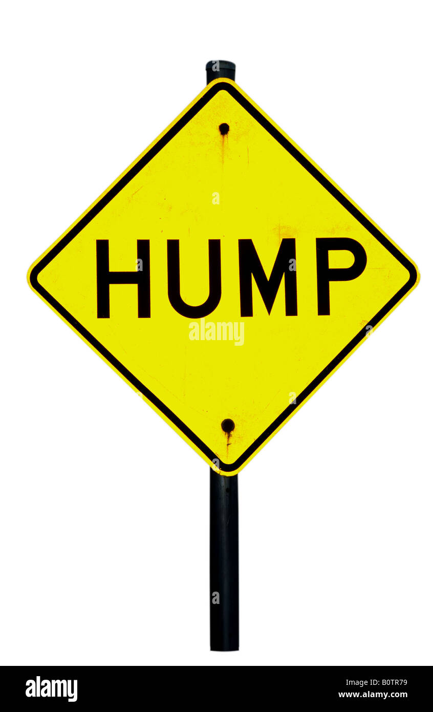 Hump sign Stock Photo