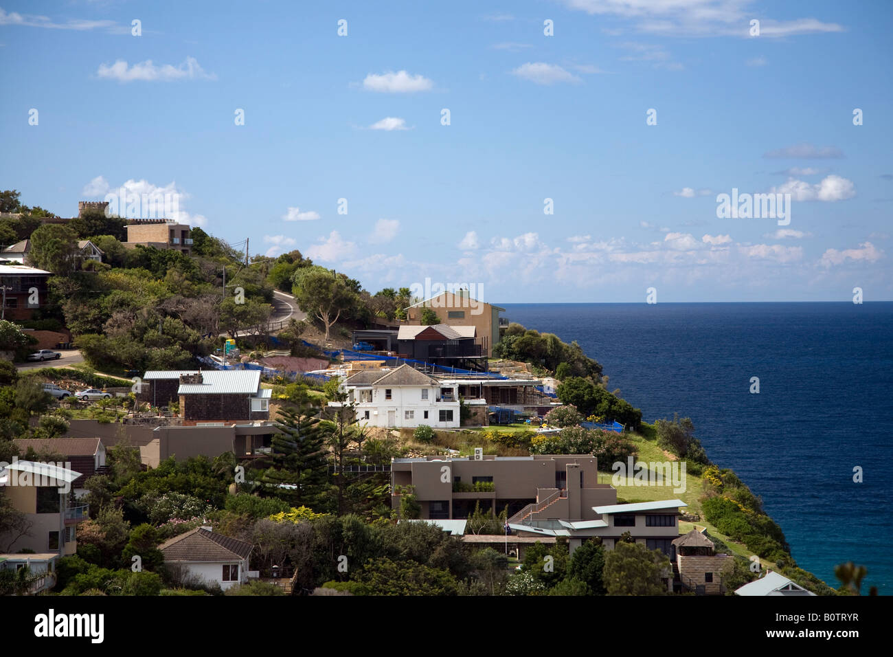 expensive properties by the coast,sydney,australia Stock Photo
