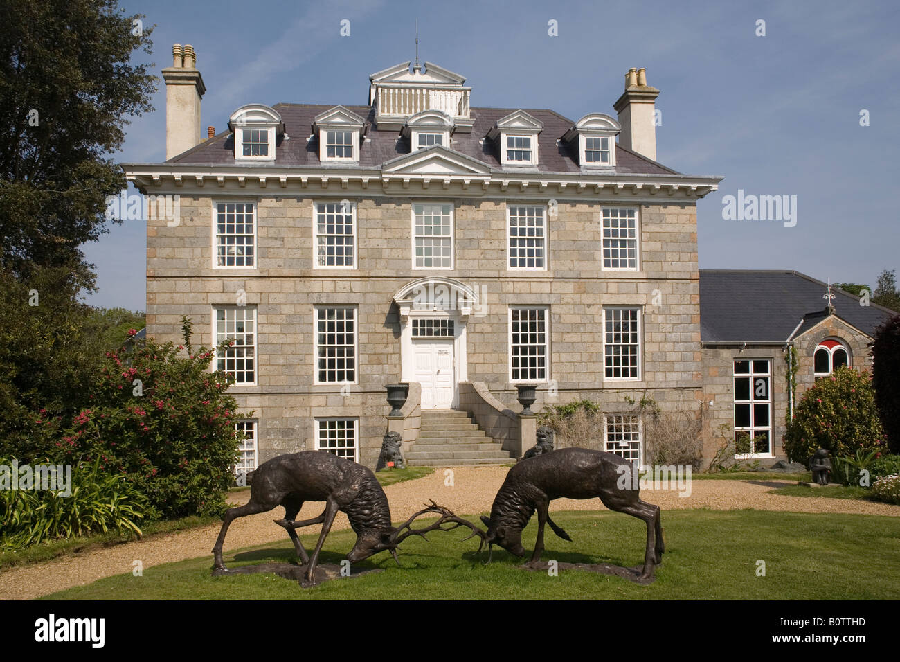 Channel Islands Guernsey Sausmarez Manor Stock Photo