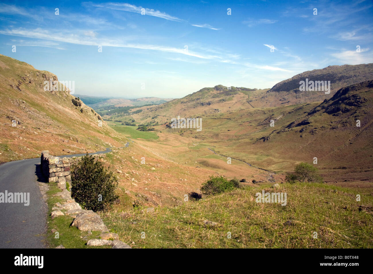 Hardknott Pass, Cumbria, Lake District Stock Photo Alamy