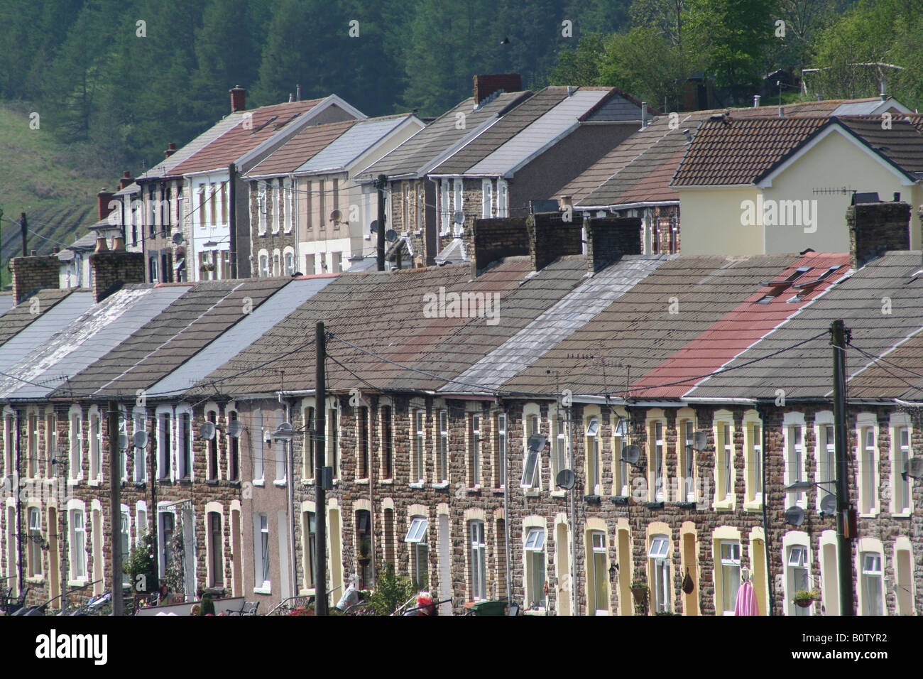 Terraced Houses Blaengarw Garw Valley Stock Photo Alamy Terraced Houses Blaengarw Garw Valley Stock Photo Alamy