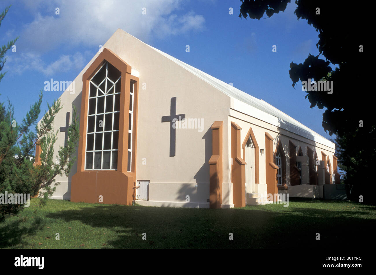 Wellington Baptist Church, Mullet Bay, St George, Bermuda Stock Photo