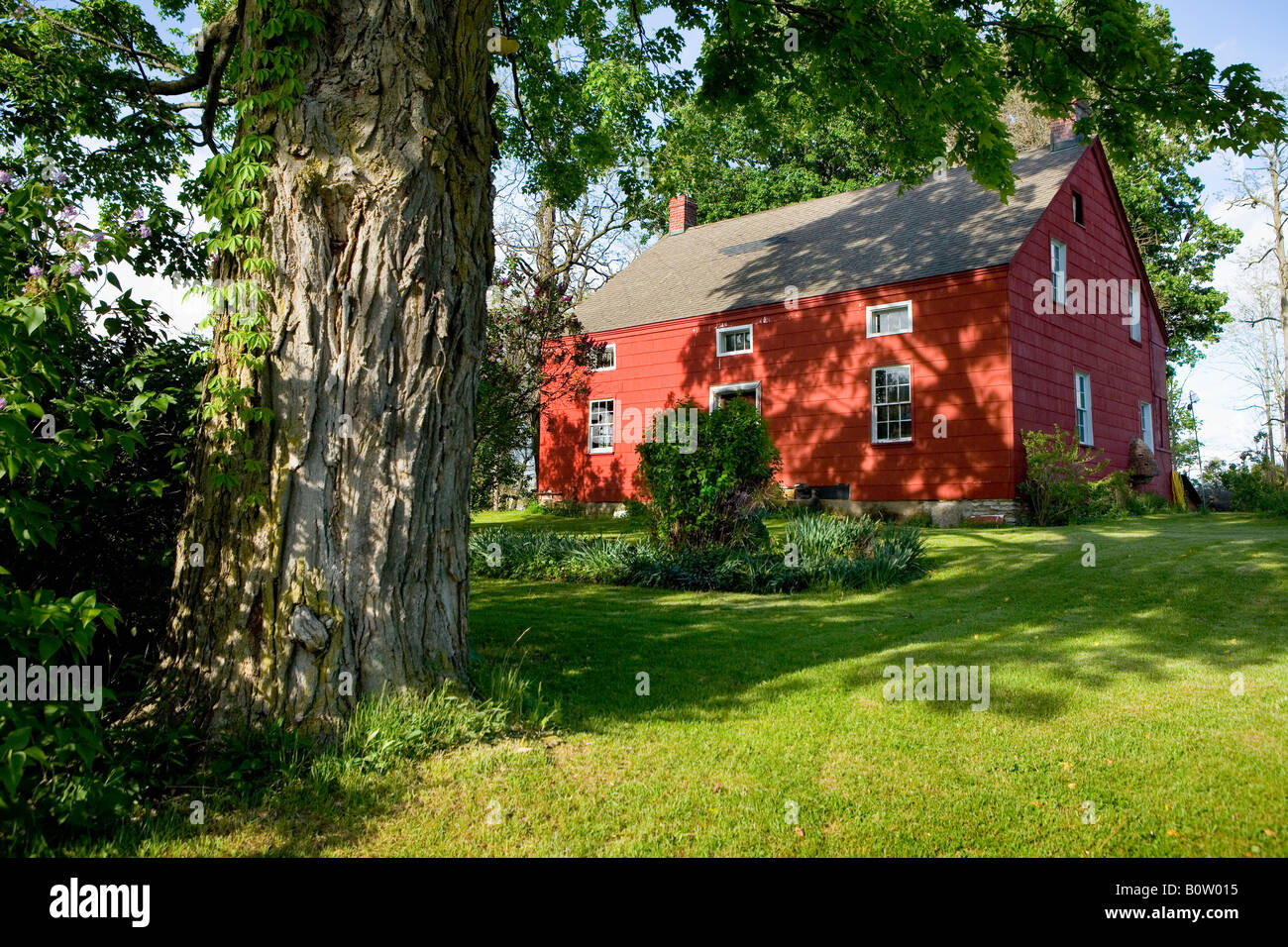 The Butler House, historic Dutch home, Fonda, New York, Mohawk Valley. Stock Photo