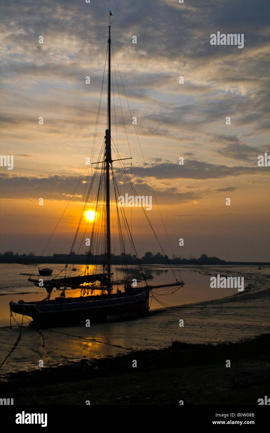 Maldon Boats – Oyster Smack Stock Photo