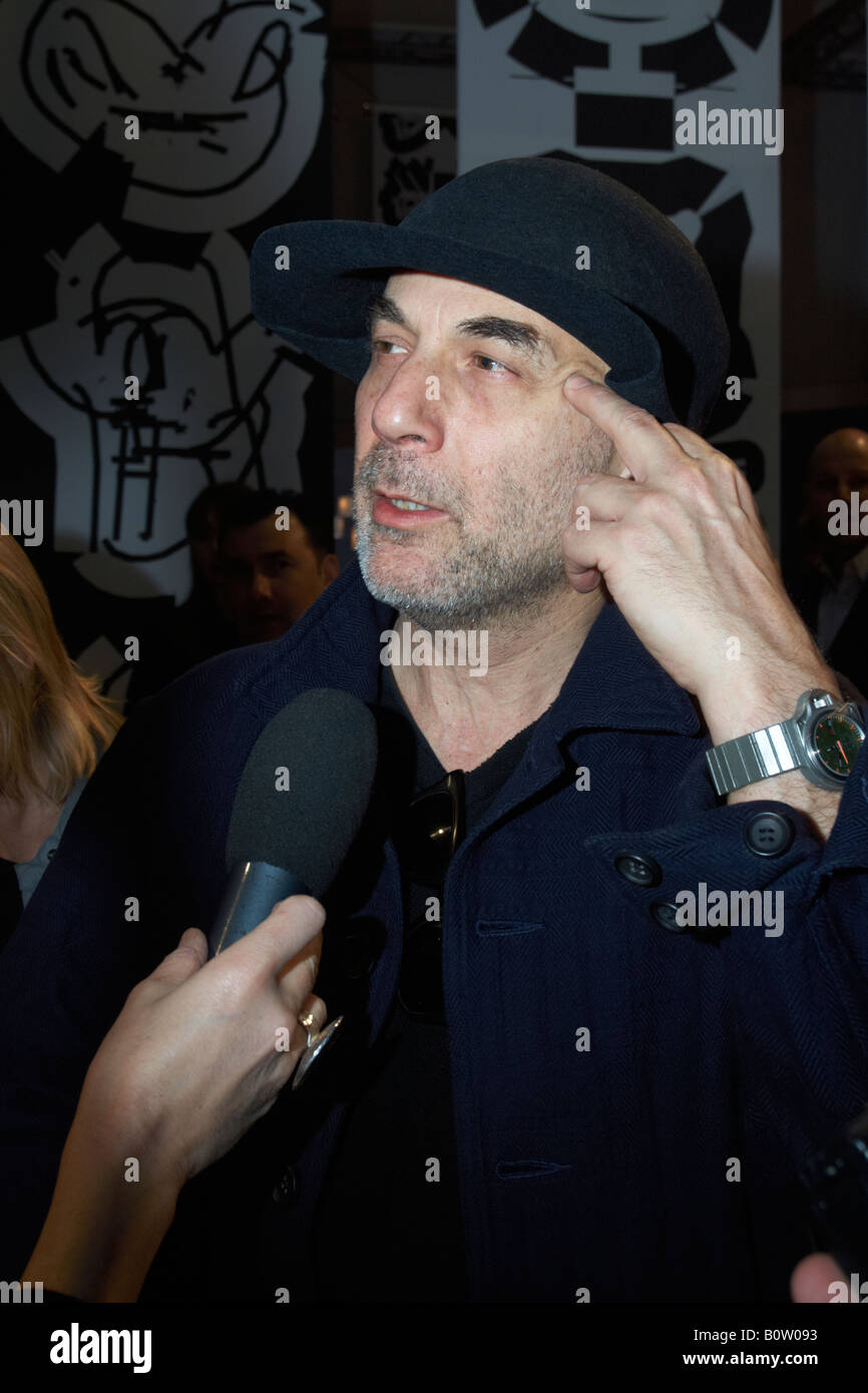portrait of designer Ron Arad during Salone del Mobile 2007 in Milano, Italy Stock Photo