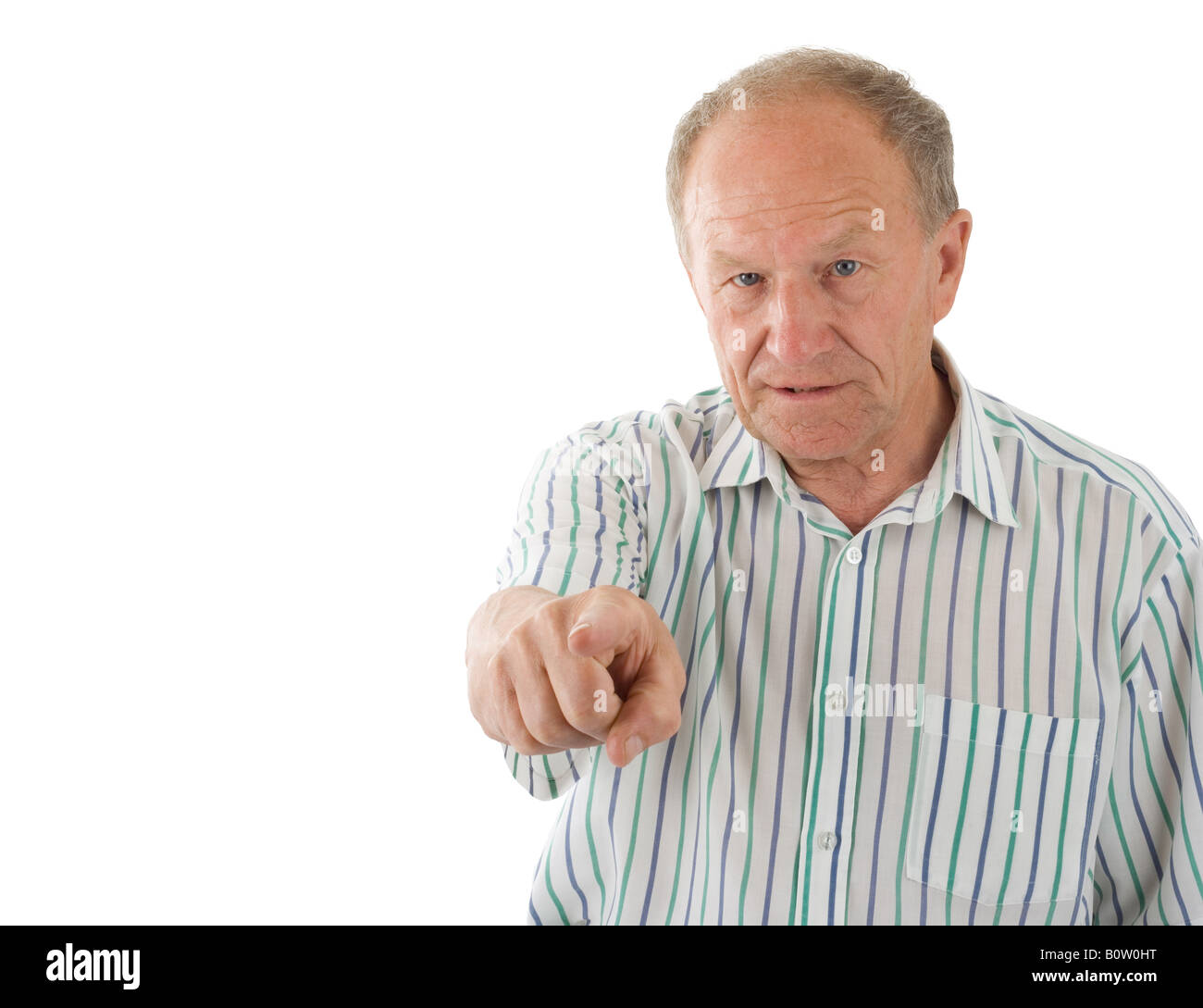 Man pointing Stock Photo