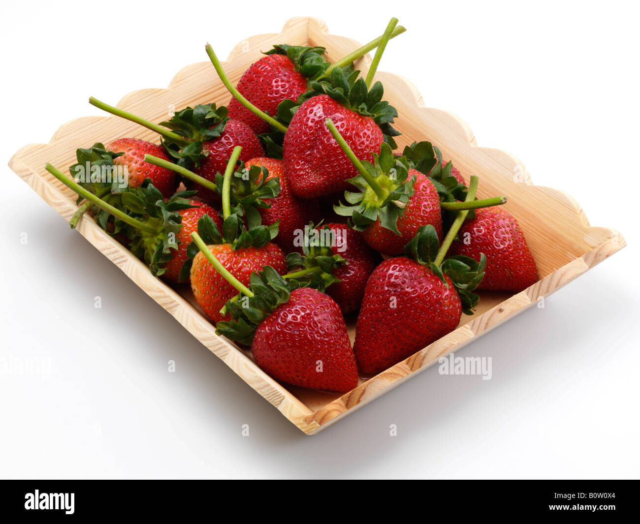 King Strawberries fresh fruit ingredients editorial food Stock Photo