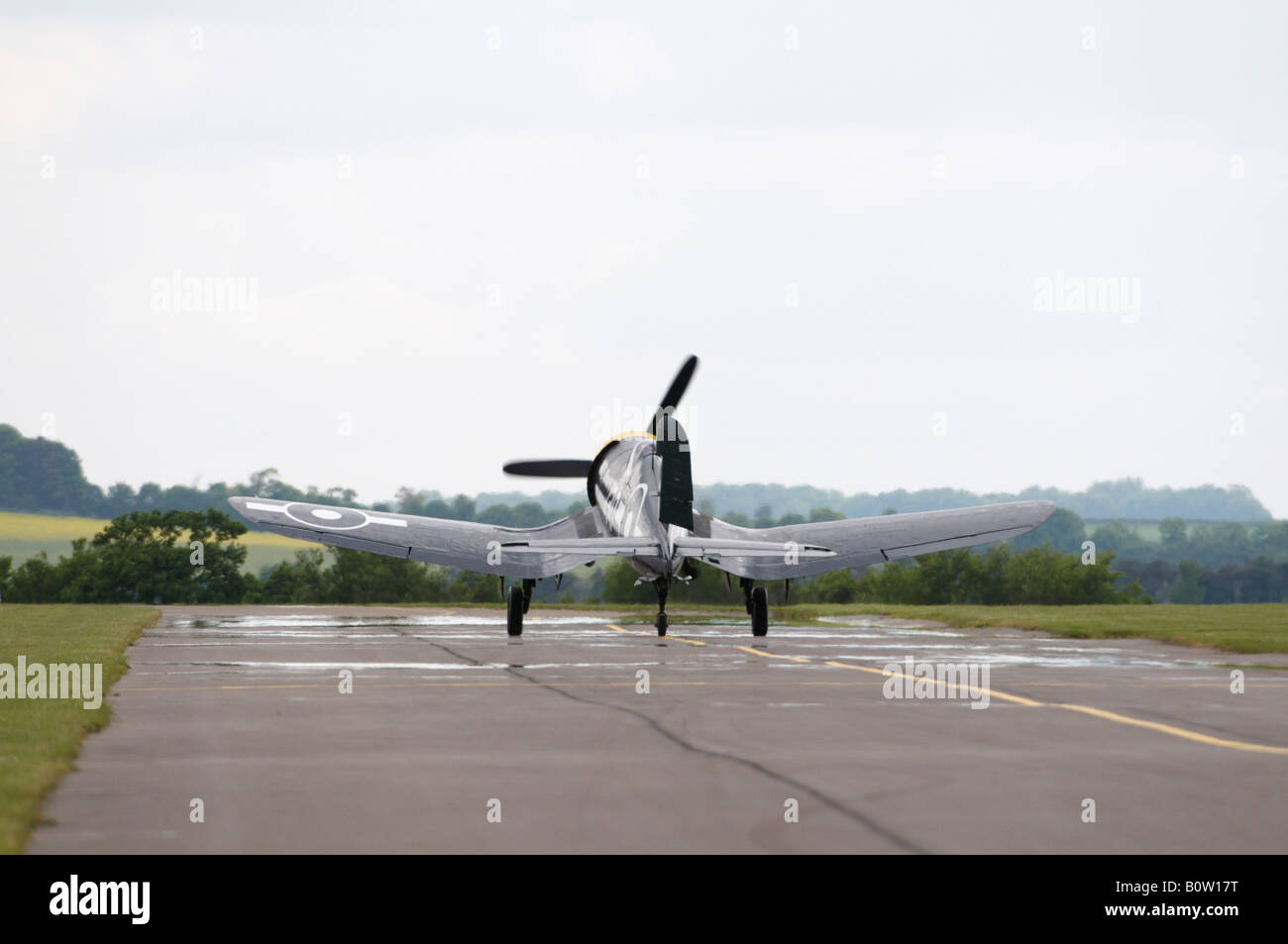 Chance Vought FG-1D Corsair Duxford Spring Air Show 2008 Stock Photo