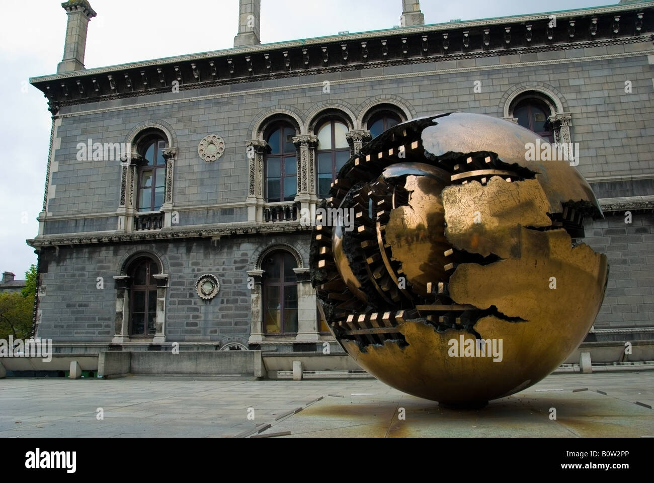 Sphere Within Sphere Trinity College Dublin Stock Photo
