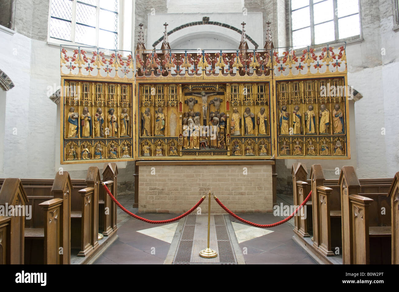 St. Mary's Church. Ziegenmarkt, Rostock, Germany Stock Photo - Alamy