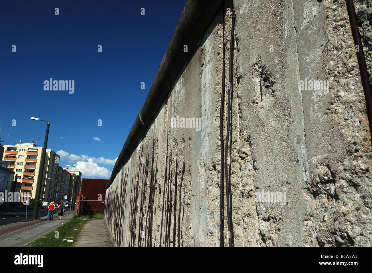 Berlin Wall at Bernauer Strasse memorial Stock Photo