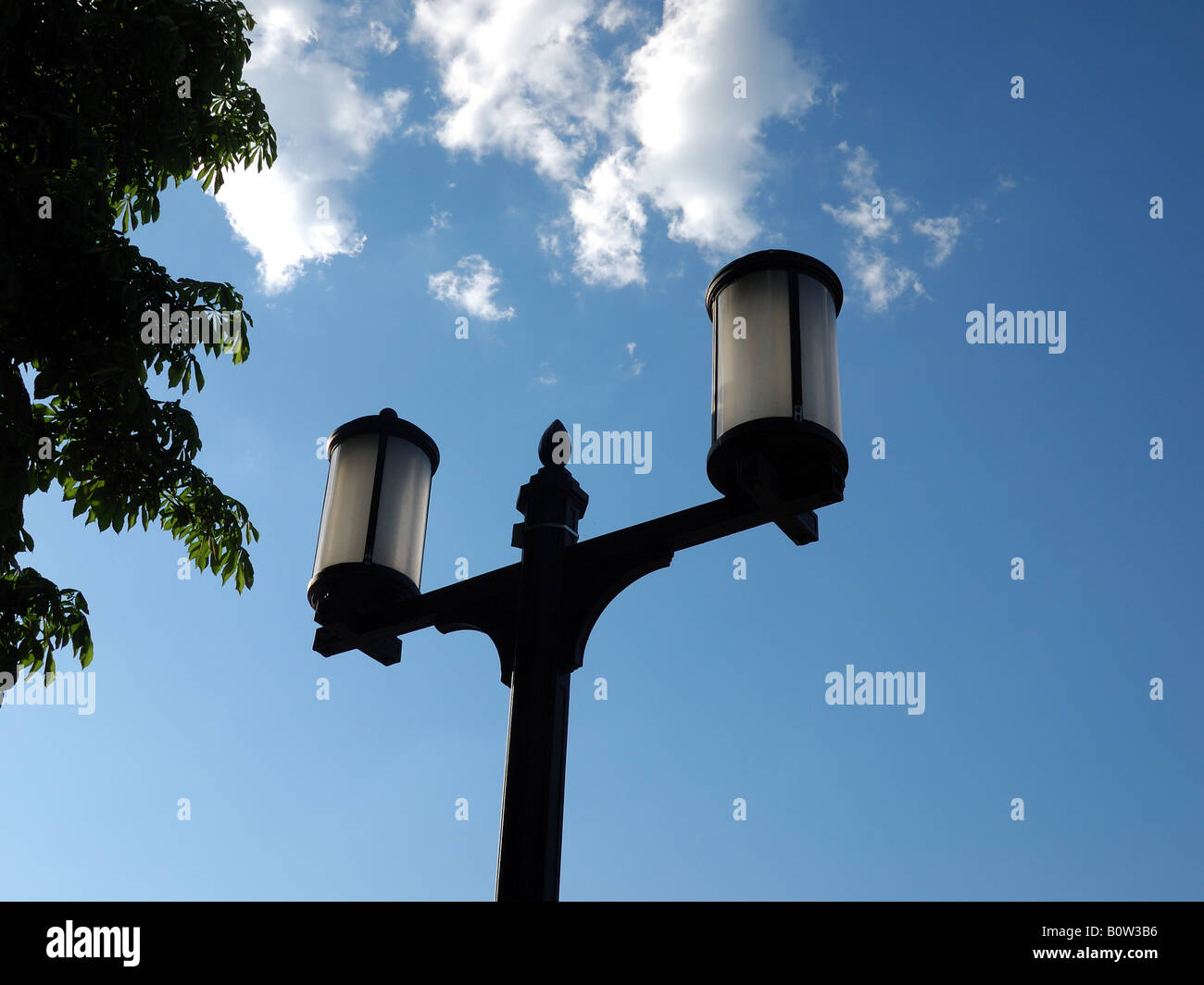 Berlin Nazi era lamp posts designed by Albert Speer Stock Photo
