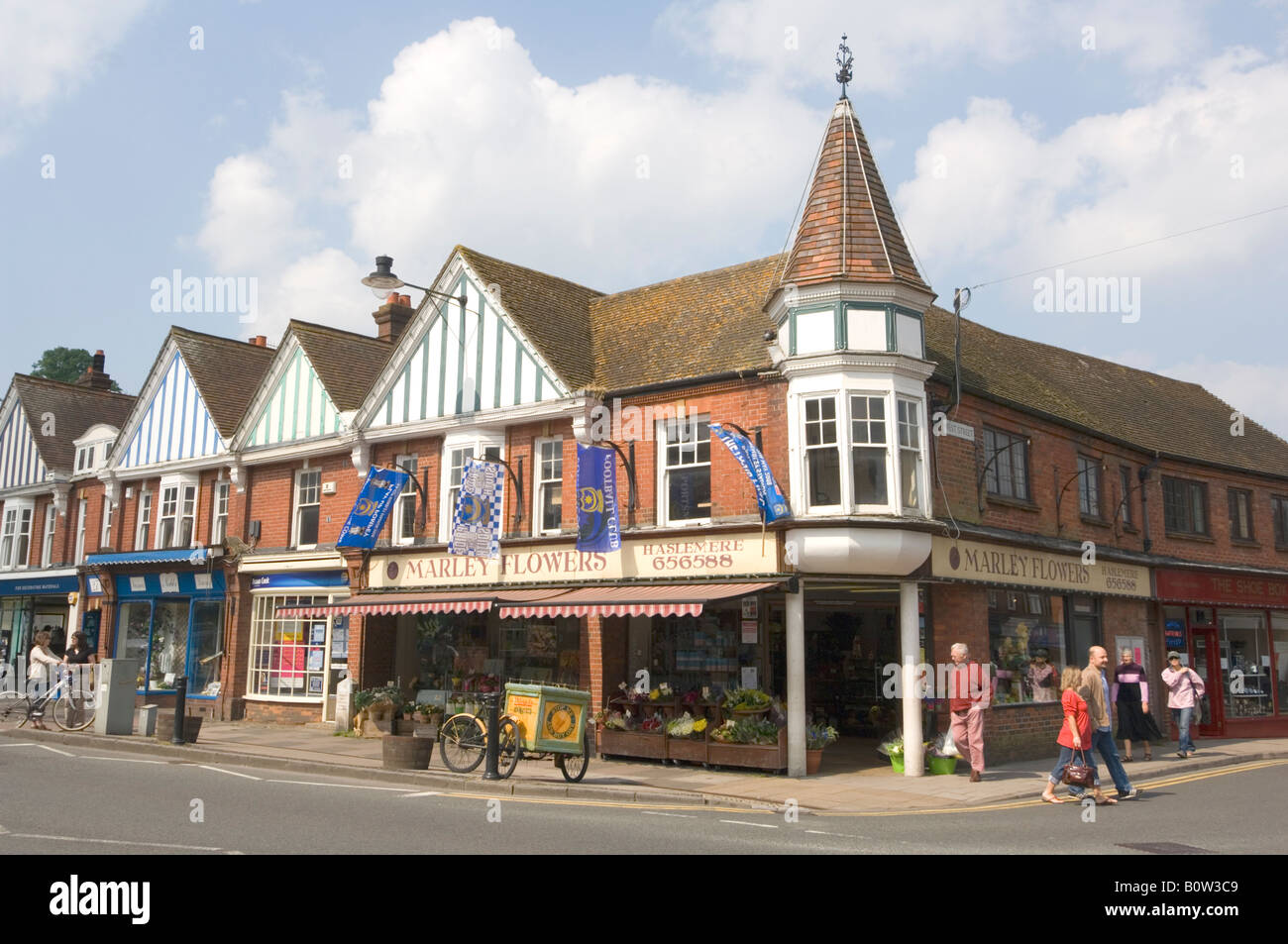 Shops Haslemere High Street Surrey UK Stock Photo Alamy
