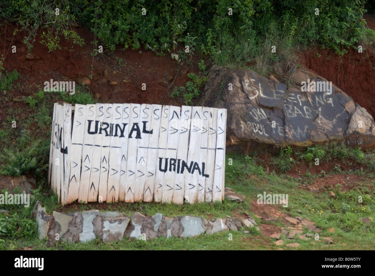 Roadside urinals in Africa Stock Photo Alamy