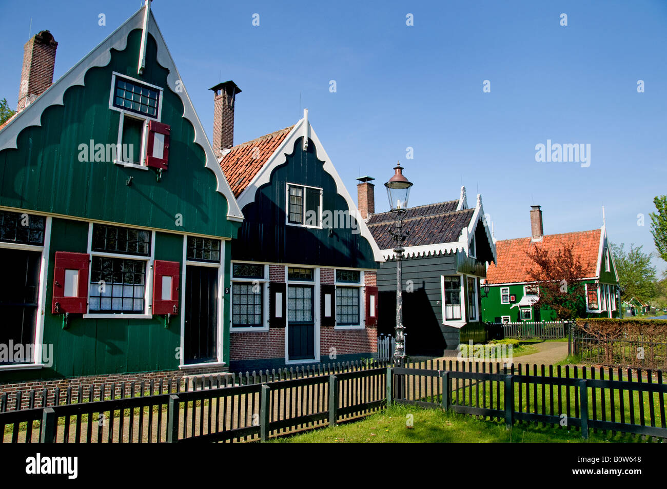 Netherlands Village Zaanse Schans Noord Holland North Holland Zaandam Dutch Stock Photo