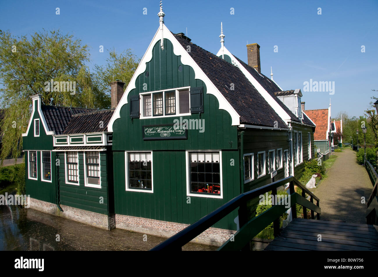 Netherlands Village Zaanse Schans Noord Holland North Holland Zaandam Dutch Stock Photo