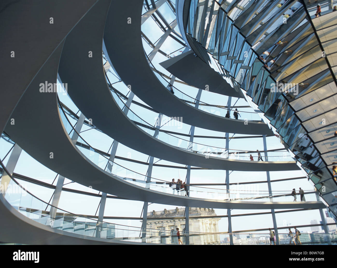 Glass dome of the Reichstag building in Berlin, Germany Stock Photo Alamy