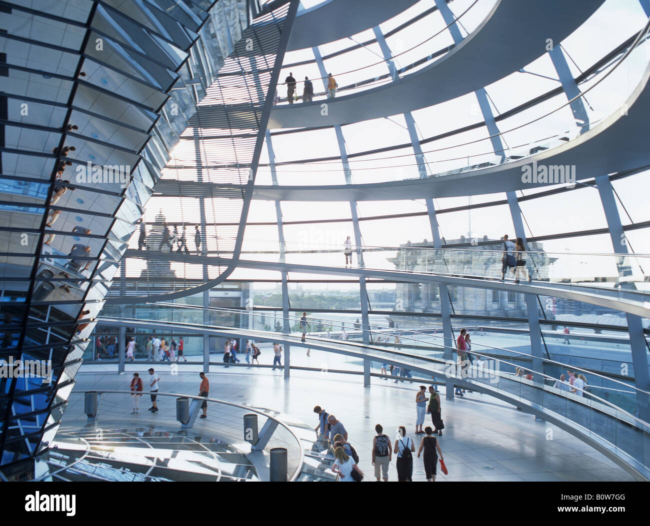 Glass dome of the Reichstag building in Berlin, Germany Stock Photo Alamy