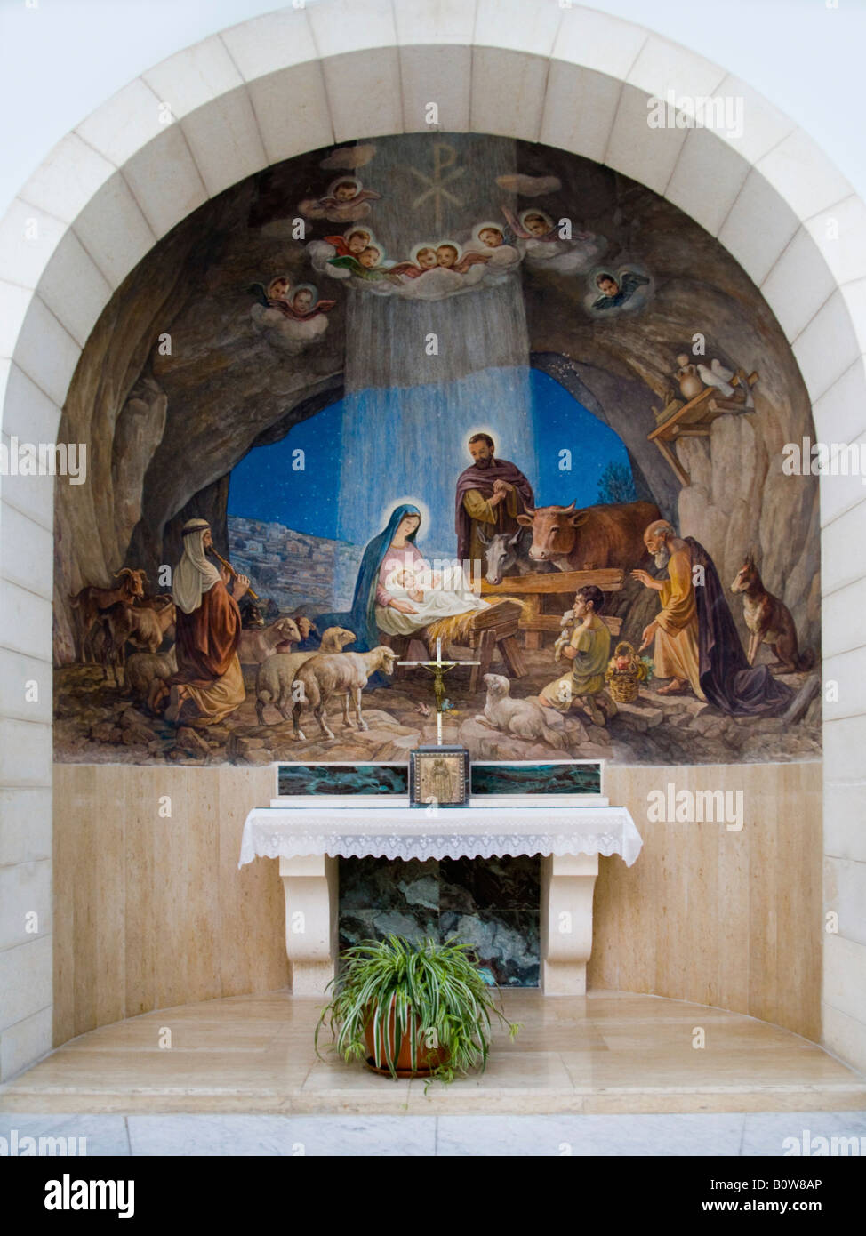 Altar, Shepherds' Field Church in Bethlehem, West Bank, Palestine