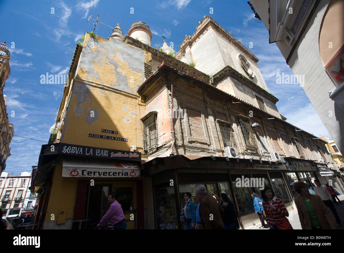 Plaza del Pan (Bread Square), downtown Seville, Spain Stock Photo Alamy
