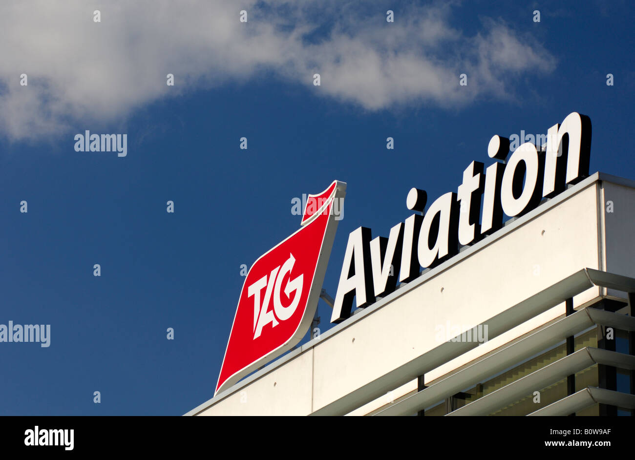 Headquarters of the aviation service company TAG Aviation in Geneva, Switzerland, Europe Stock Photo