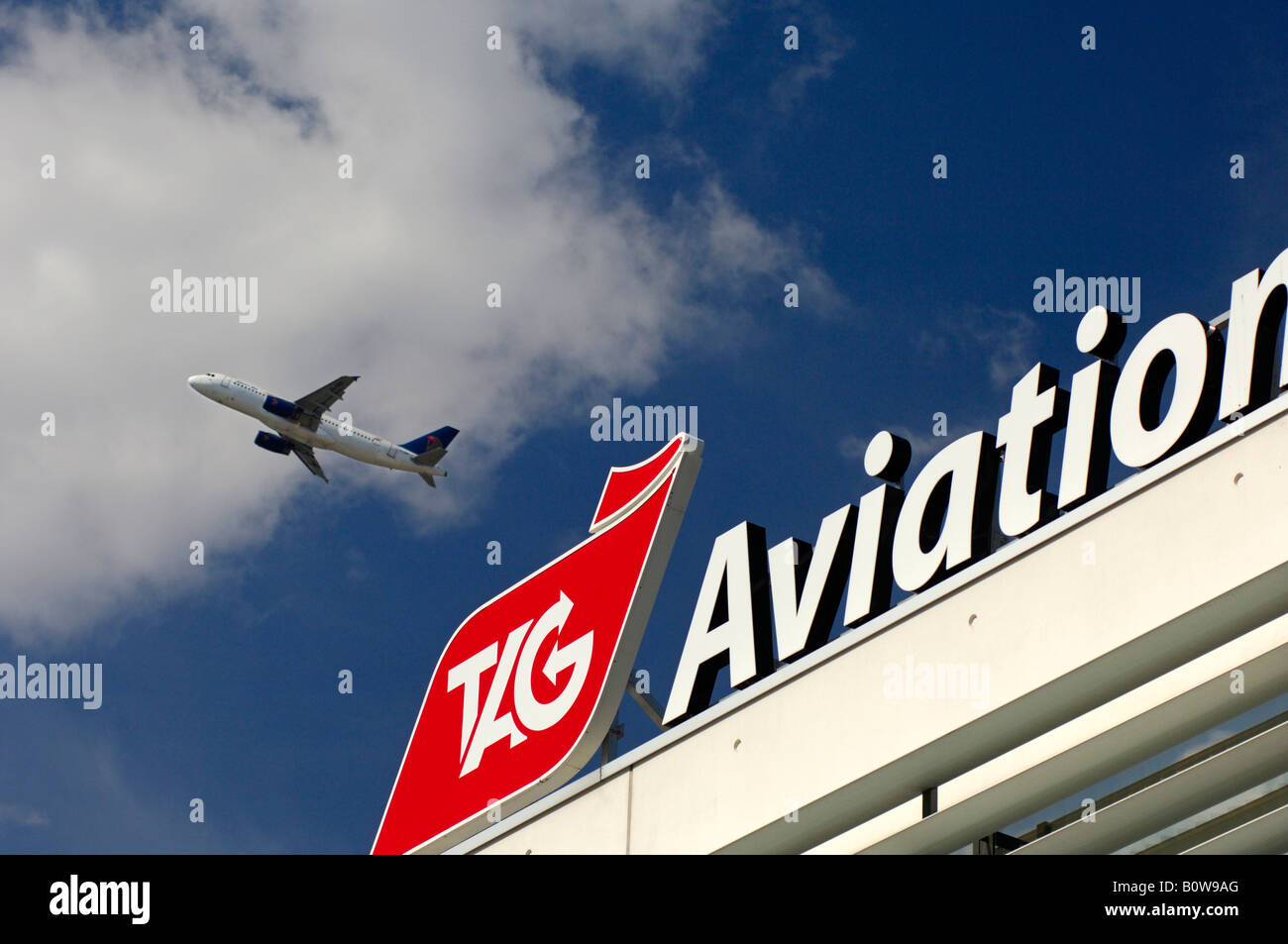 Headquarters of the aviation service company TAG Aviation in Geneva, Switzerland, Europe Stock Photo