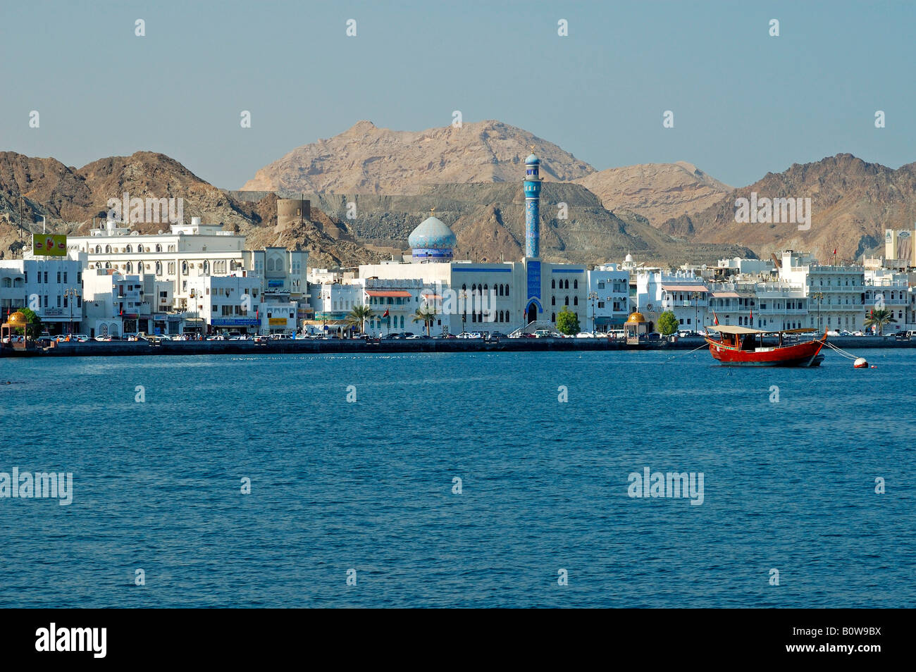 View of the Muttrah quarter of Muscat, Oman, Middle East Stock Photo