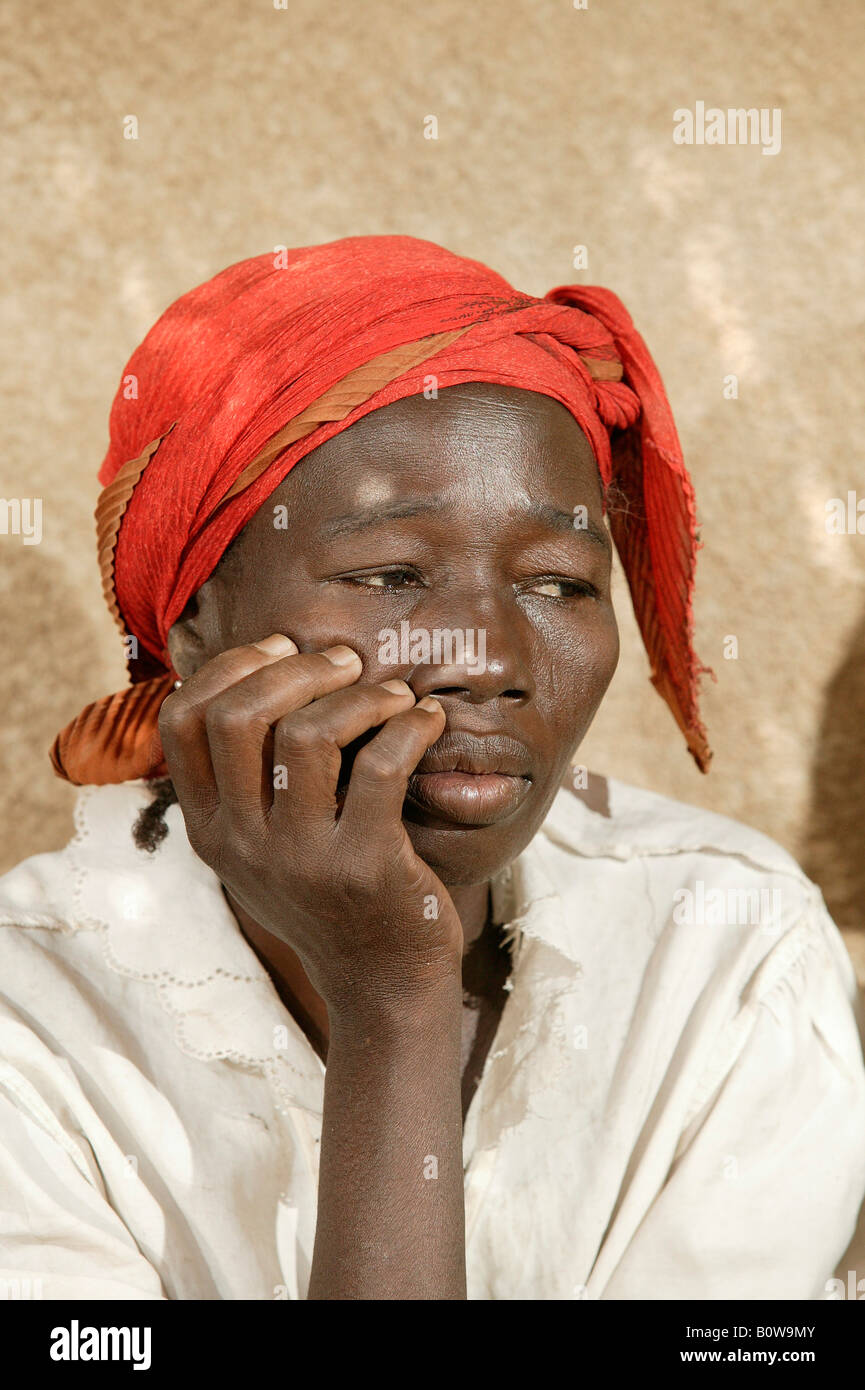 Woman, portrait, Garoua, Cameroon, Africa Stock Photo