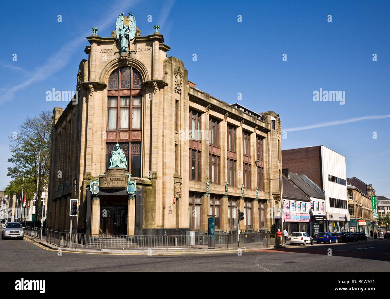 The Russell Institute building Paisley Renfrewshire Scotland Stock